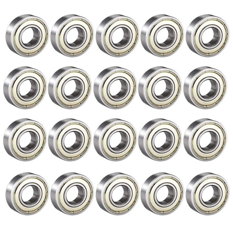 Donepart 684ZZ Small Bearings 4mm x 9mm x 4mm Double Shielded and Pre-Lubricated Deep Groove Ball Bearing (20 Pcs) - Image 1